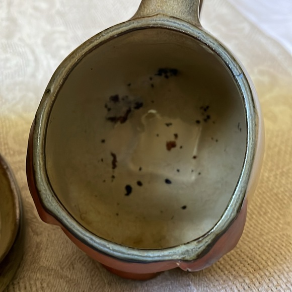 Vintage UTCTI Stoneware Pig Creamer pitcher & mug cup Made in Japan - Picture 11 of 12